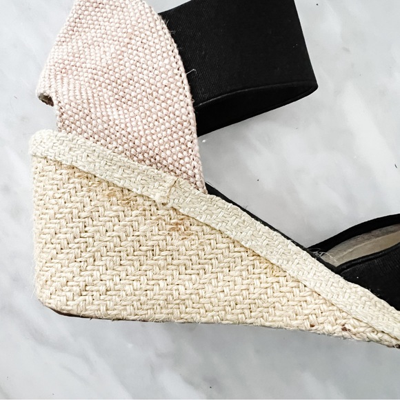 RALPH LAUREN Black Elastic Wedges - Picture 4 of 4